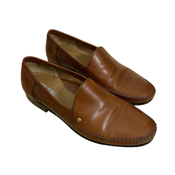 Aldo Brue Brown Mens Loafers Shoes Made in Italy Size 9.5 - Picture 2 of 7